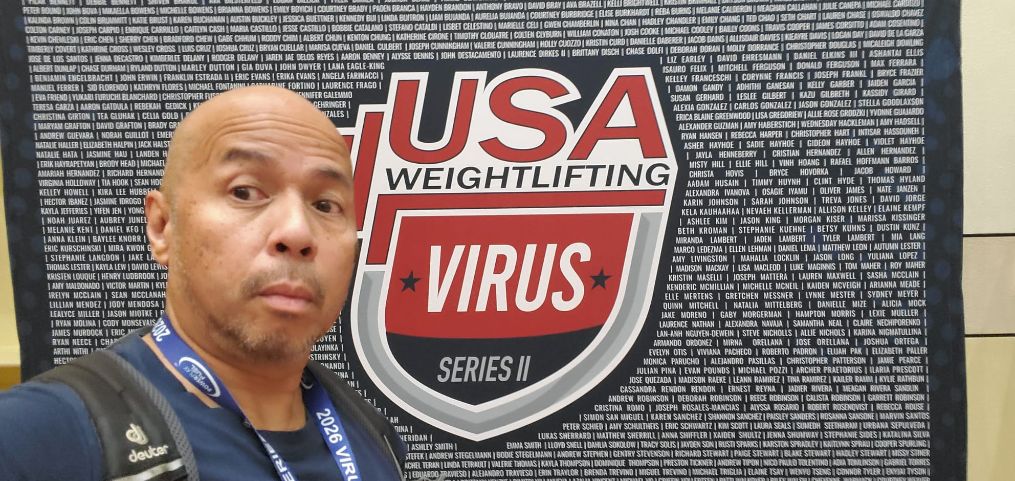 John Destacamento at the 2026 USA Weightlifting Nationals Virus 2